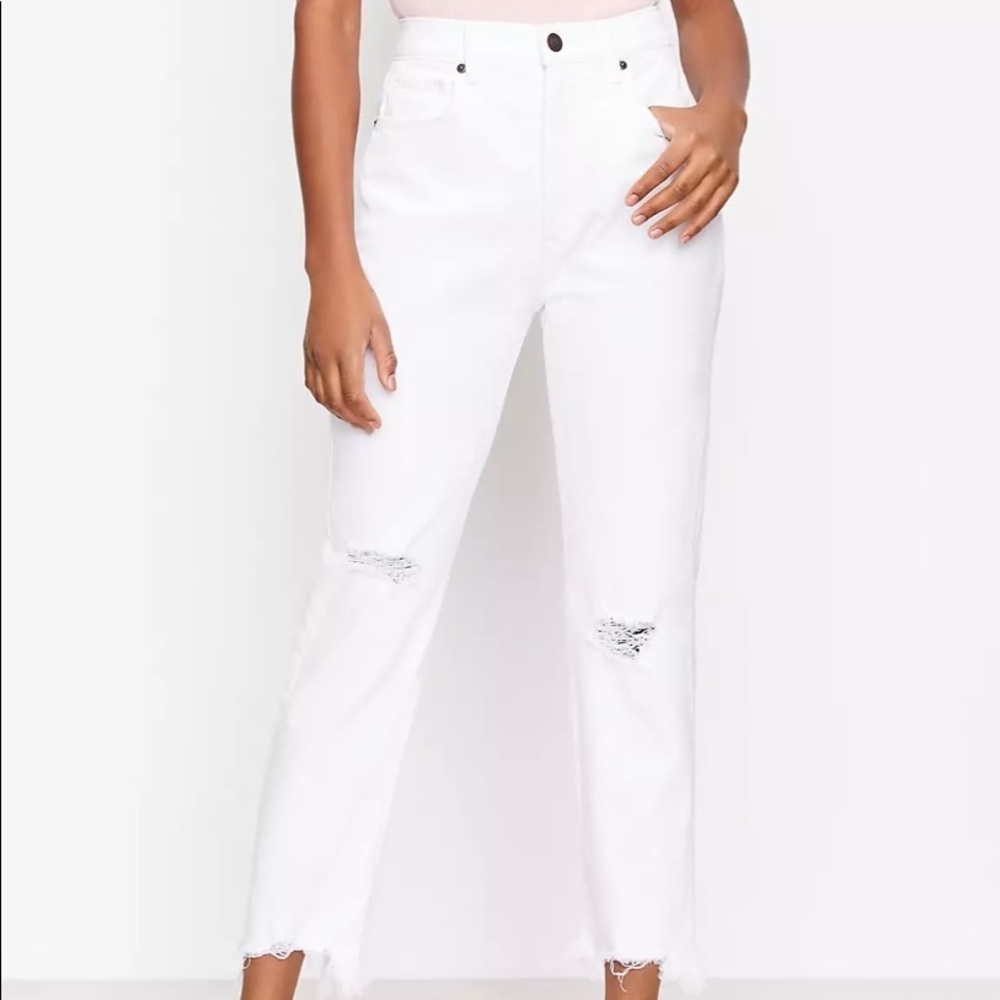 LOFT The 90s High Waist Straight Jeans